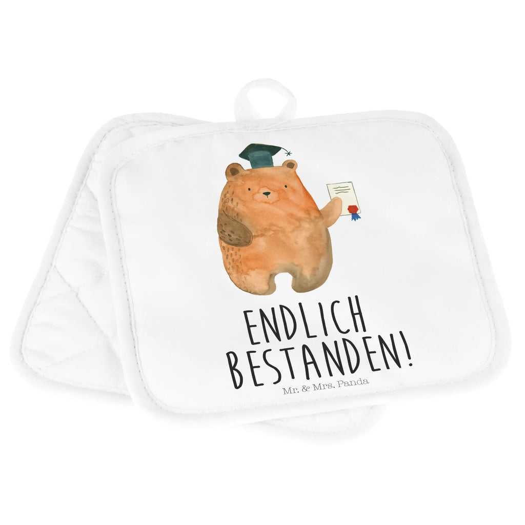 2-elementowy zestaw podkładek pod garnki Niedźwiedź Egzamin Topflappen 2er Set, 2er Set Topflappen, Topfhandschuhe, Topfuntersetzer, Topflappen, topfhalter, Topflappenset, Topflappen Set, Bär, Teddy, Teddybär, Prüfungen, Zeugnis, Abitur, Abschluss, Prüfung Bestanden, Abschlusszeugnis