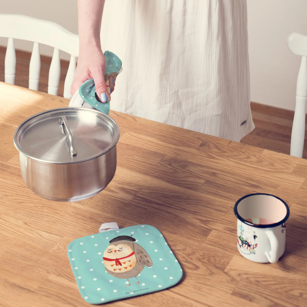 2er Set Topflappen  Eule Frankreich Topflappenset, Topflappen, Topflappen mit Spruch, Topflappen lustig, Schöne Topflappen, Topfhandschuh, Ofenhandschuh, Topflappen Set, Topflappen 2er Set, Ofenhandschuhe, Topfhandschuhe, Topfuntersetzer, Eule, Owl, das Leben ist schön, Spruch Französisch, Eule Deko, Spruch schön, Frankreich, hibou, La vie est belle, Eulen