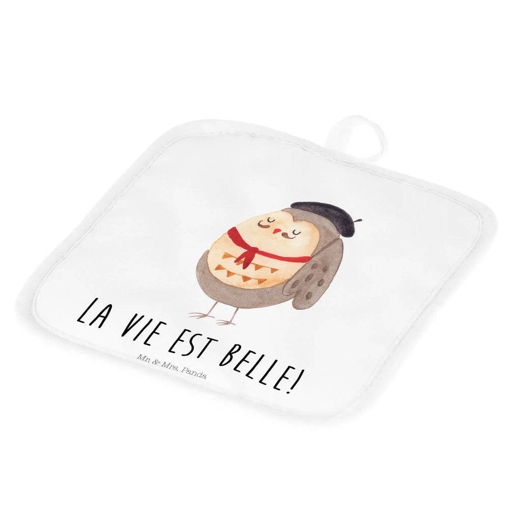 2er Set Topflappen  Eule Frankreich Topflappenset, Topflappen, Topflappen mit Spruch, Topflappen lustig, Schöne Topflappen, Topfhandschuh, Ofenhandschuh, Topflappen Set, Topflappen 2er Set, Ofenhandschuhe, Topfhandschuhe, Topfuntersetzer, Eule, Owl, das Leben ist schön, Spruch Französisch, Eule Deko, Spruch schön, Frankreich, hibou, La vie est belle, Eulen