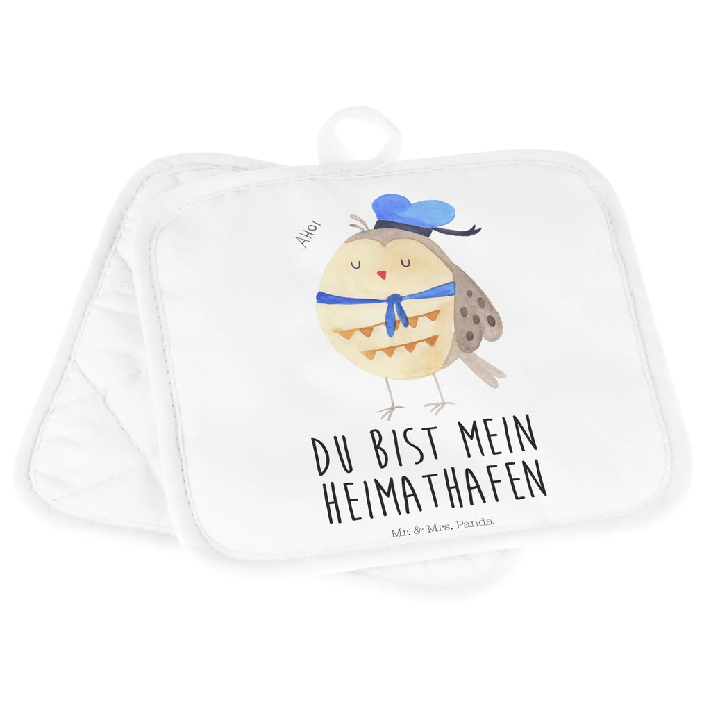 2er Set Topflappen  Eule Matrose Ofenhandschuhe, Topflappen lustig, Topflappenset, Topfuntersetzer, Ofenhandschuh, Topflappen mit Spruch, Topfhandschuhe, Schöne Topflappen, Topflappen Set, Topflappen 2er Set, Topfhandschuh, Topflappen, Eule, Wortspiel lustig, Seefahrer, Freundin, Matrose, Hochzeitstag Geschenk, Owl, Heimathafen, Ehe, Eule Deko, Eule Spruch