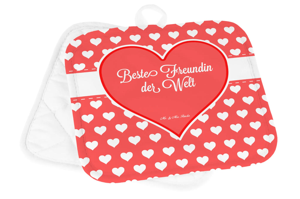 Pot holder Freundin oven glove, baking, potholders, oven mitts, gloves, cooking, oven cloth set, kitchen, set, Heart Love In Love Thank You Birthday Best Best Thank You