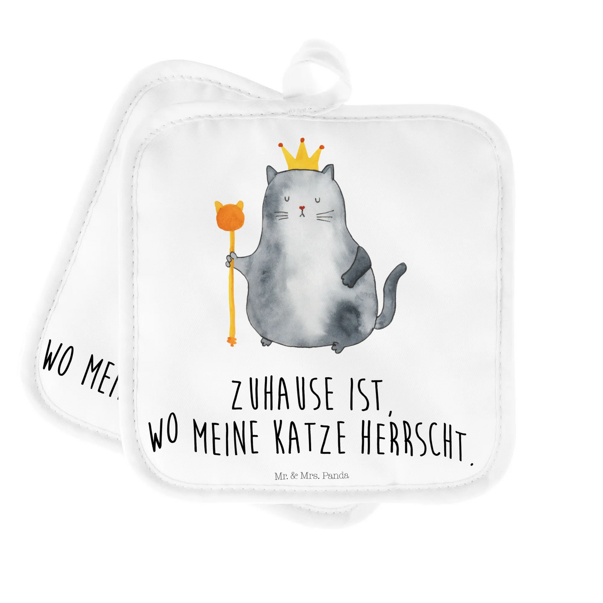 2er Set Topflappen  Katze König Topflappen, Kochlappen, topfhalter, Doppel Topflappen, 2er Set Topflappen, Ofenlappen, Topfuntersetzer, Topflappen Set, Topflappen im Doppelpack, Topflappenset, Topflappen 2er Set, Zwei Topflappen, Katzenaccessoires, Katzenartikel, Katzenprodukte, Katzenliebhaber, Katzenfreund, Katze, Katzendeko, Katzenfan, Katzenmotiv, Katzenmotive, Katzenliebhaberprodukte, Katzensouvenirs, Katzenbesitzerin, Wohnung, Katzen, Königin, Mietze, Cat, Queen, Familie, Haustier, Mietzhaus, Katzenhalter, Erste Eigenen Wohnung, Umzug, Cats, König, Kater, Einzug