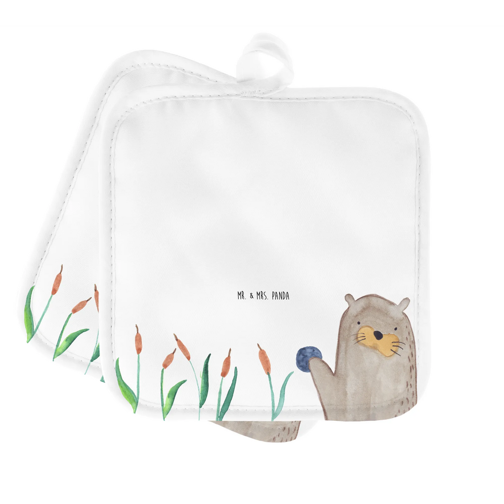 Pot holder otter Stone kitchen, set, oven cloth set, cooking, baking, gloves, potholders, oven mitts, oven glove, otter, marten, sea otter, European otter, water mammal, aquatic animal, baby otter, predator, water, otter gifts, animal lover, gift ideas for animal lovers, animal, mammal, water animal, gifts for people in love, Otter Sea Otter Lake Otter