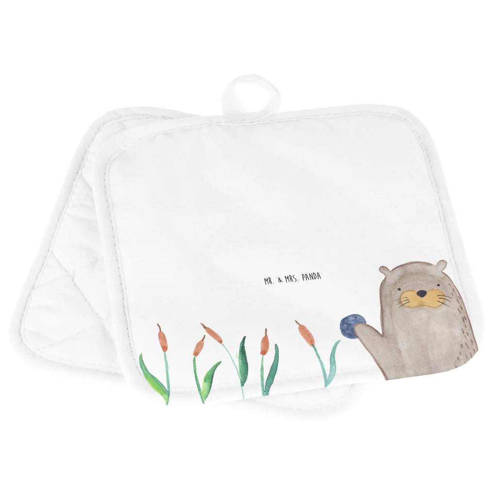 Pot holder otter Stone kitchen, set, oven cloth set, cooking, baking, gloves, potholders, oven mitts, oven glove, otter, marten, sea otter, European otter, water mammal, aquatic animal, baby otter, predator, water, otter gifts, animal lover, gift ideas for animal lovers, animal, mammal, water animal, gifts for people in love, Otter Sea Otter Lake Otter