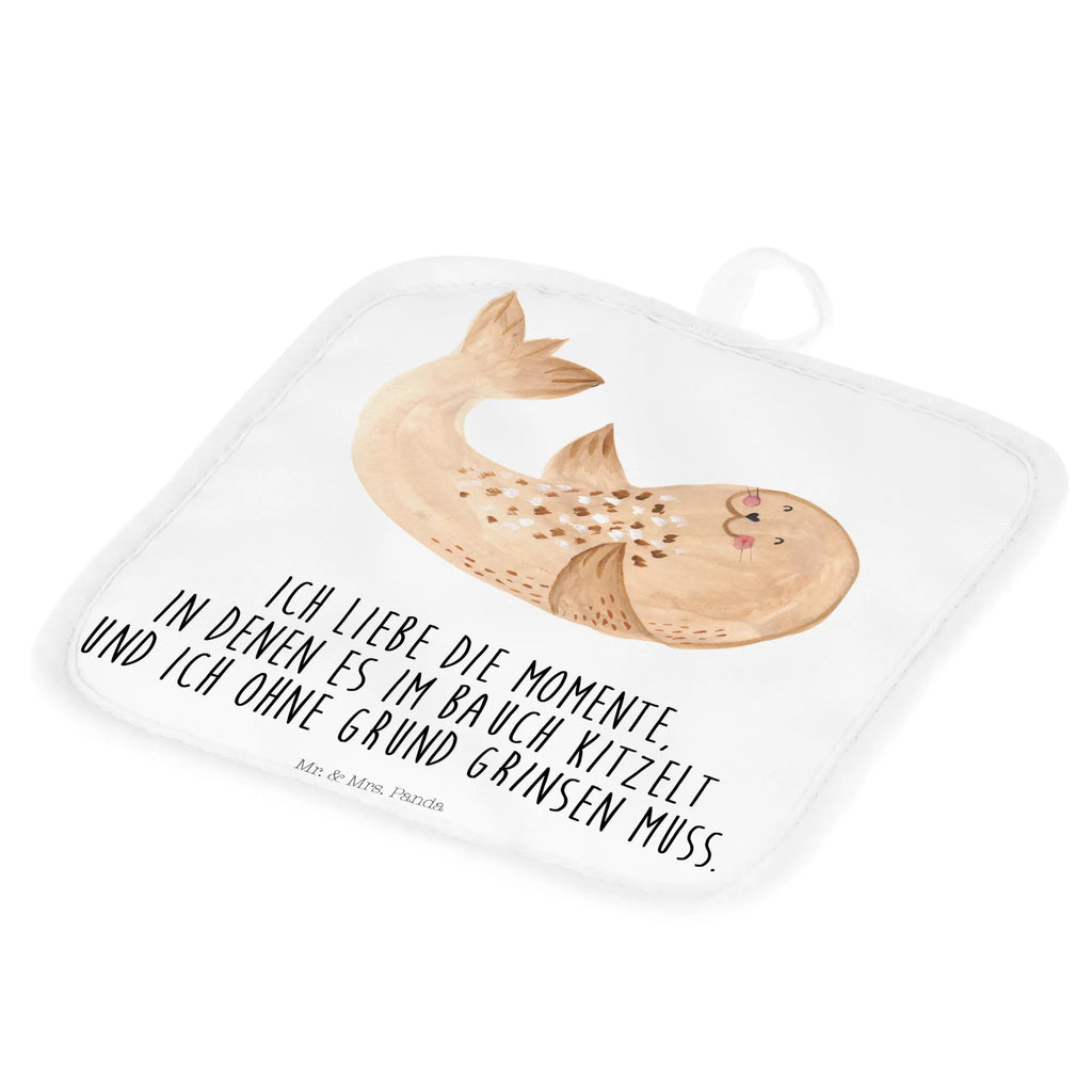 2er Set Topflappen  Robbe Liegen topfhalter, 2er Set Topflappen, Topflappenset, Topfuntersetzer, Topflappen Set, Topflappen 2er Set, Topflappen, Topfhandschuhe, Gute Laune, Tiermotive, Tiere, Lustige Sprüche, Robbe, Freude, Lachen, Ostsee, Strand, Nordsee, Seehund, Robben, Meerestier