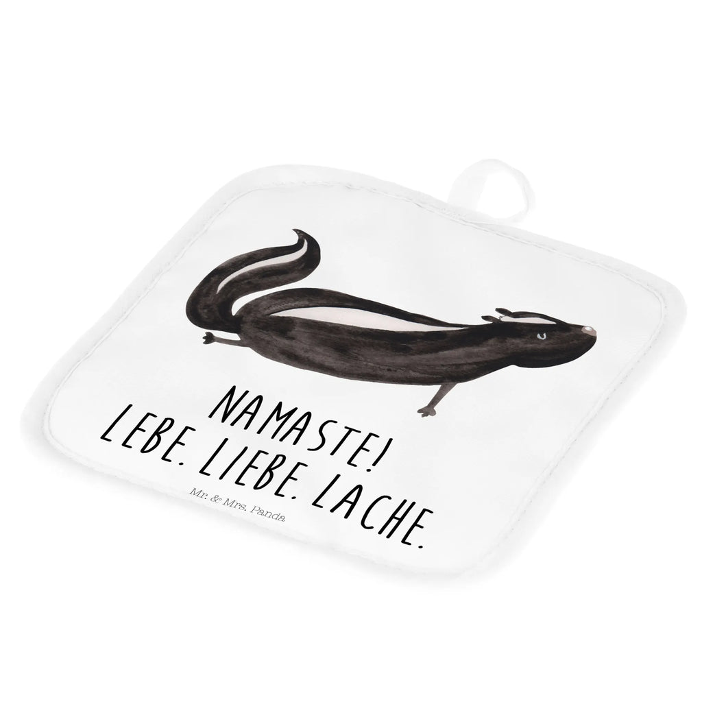 2er Set Topflappen  Stinktier Yoga 2er Set Topflappen, Topflappen Set, Topflappen 2er Set, Topfhandschuhe, Topflappen, Topflappenset, topfhalter, Topfuntersetzer, Stinktier, Skunk, Yoga, Raubtier, Stinki, Liebe, Lache, Wildtier, Lebe, Namaste, Stinker