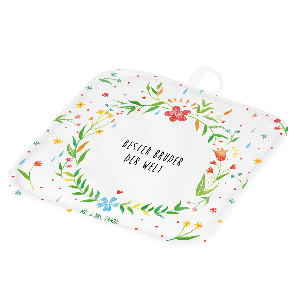 2er Set Topflappen  Design Frame Barfuß Wiese Bruder Topfhandschuh, Topflappen 2er Set, Topflappen Set, Topflappen mit Spruch, Topfuntersetzer, Ofenhandschuh, Topflappen lustig, Schöne Topflappen, Topflappen, Topfhandschuhe, Ofenhandschuhe, Topflappenset, Geschenk