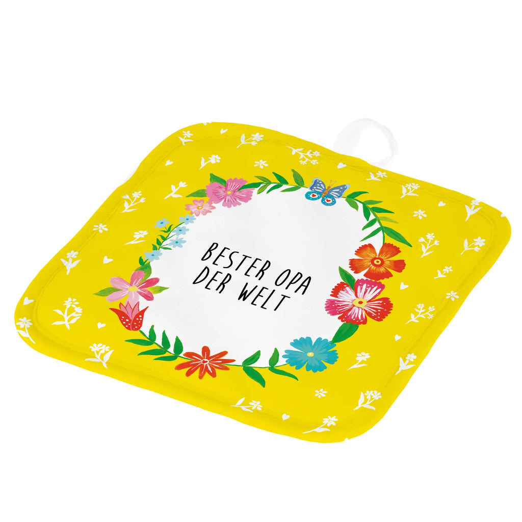Pot holder Opa cooking, baking, oven cloth set, kitchen, potholders, oven mitts, set, gloves, oven glove, Flowers Love Flower