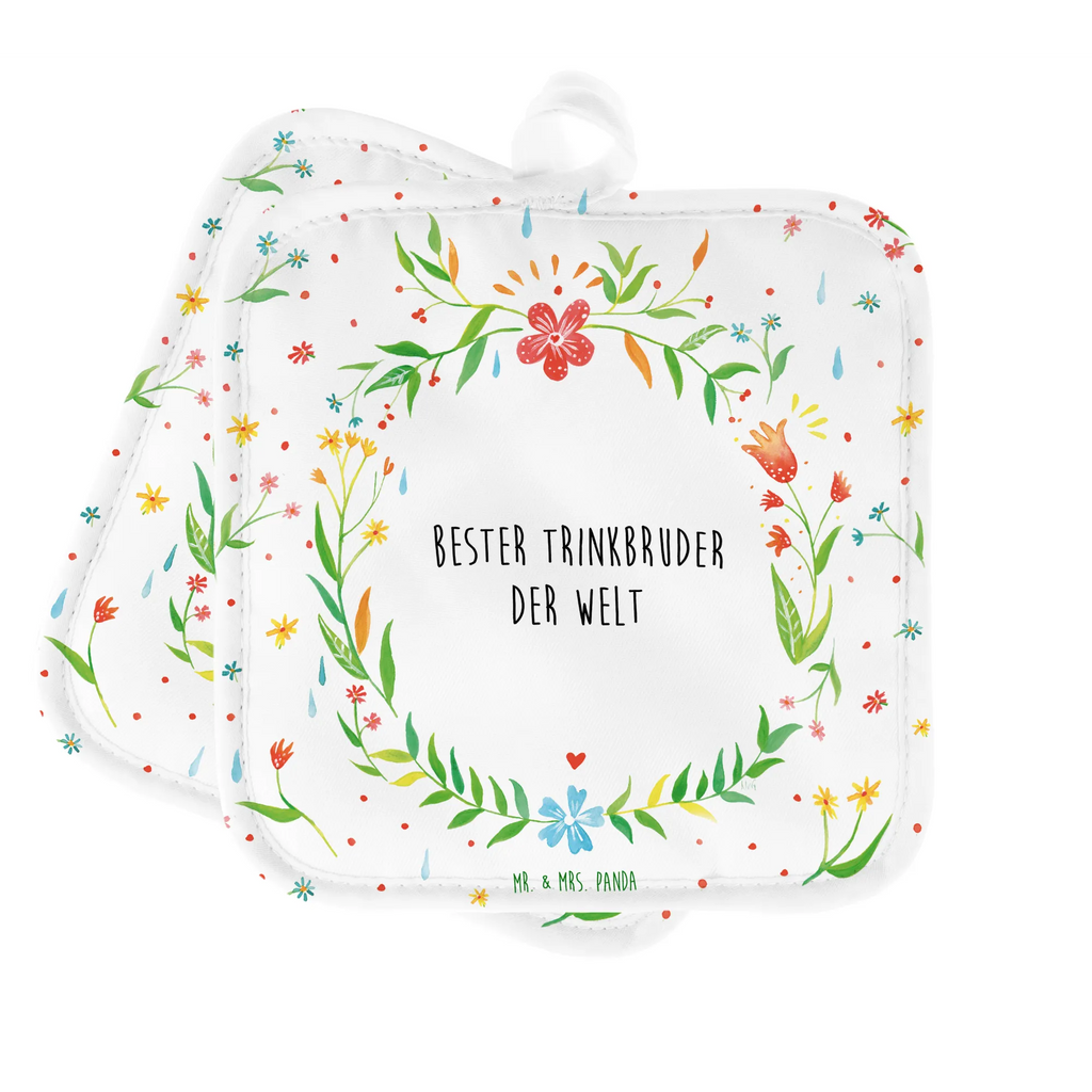 2-elementowy zestaw podkładek pod garnki Trinkbruder Ofenhandschuhe, Topflappenset, Topflappen, Topflappen Set, Topflappen lustig, Topfuntersetzer, Topflappen mit Spruch, Topfhandschuhe, Ofenhandschuh, Schöne Topflappen, Topflappen 2er Set, Topfhandschuh, Geschenk