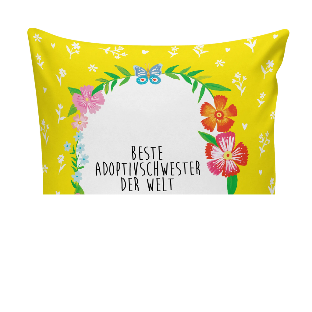 Cushion Adoptivschwester 40 x 40, fluffy, soft, pad, settee, Pillow, pillows, pillow case, couch, 40x40, bedroom, bed, cushion, sofa, Flowers Love Flower