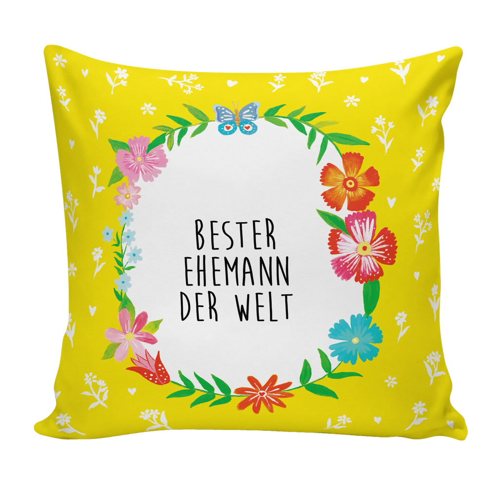 Cushion Ehemann Pillow, 40x40, bedroom, bed, pad, sofa, cushion, 40 x 40, pillow case, soft, fluffy, settee, couch, pillows, Flowers Love Flower