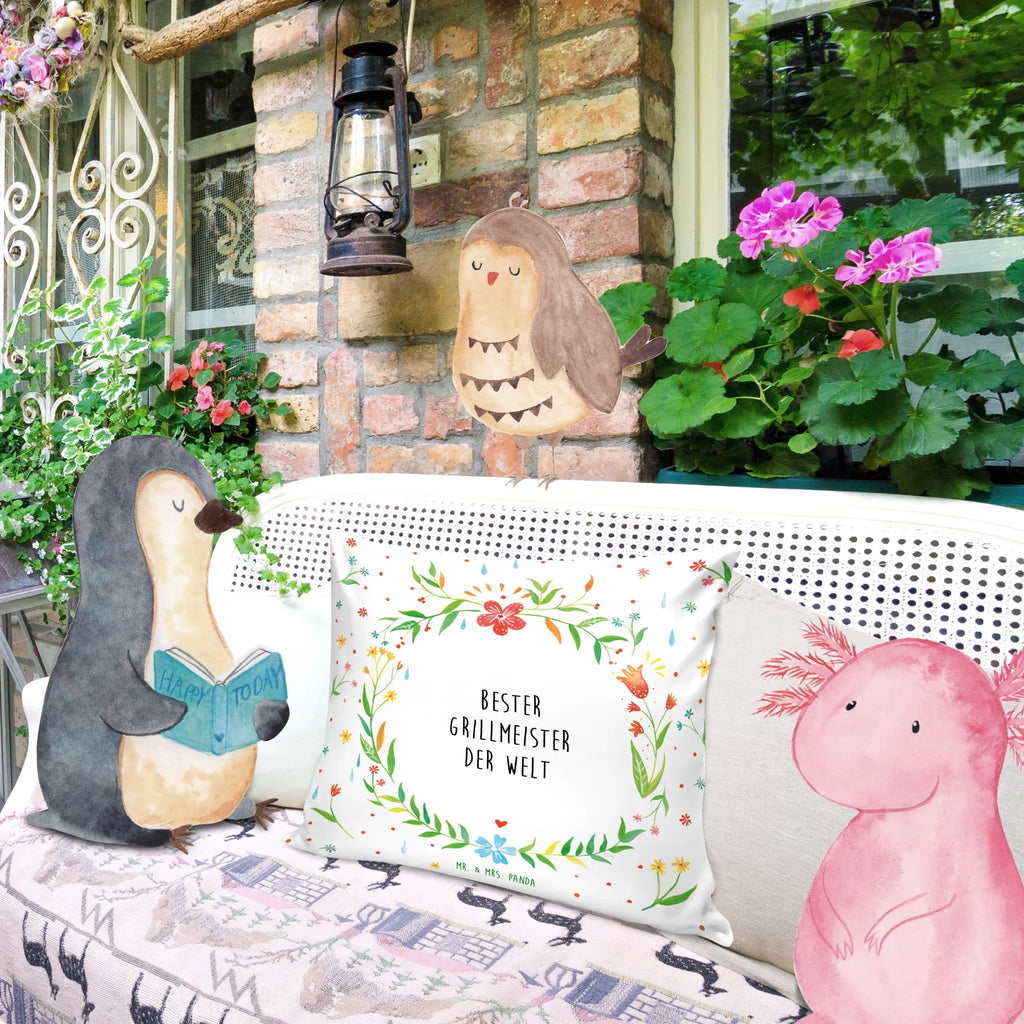 Cushion Grillmeister 40 x 40, 40x40, pad, Pillow, bed, settee, soft, cushion, pillows, fluffy, bedroom, pillow case, sofa, couch, flower love sea of flowers flower meadow