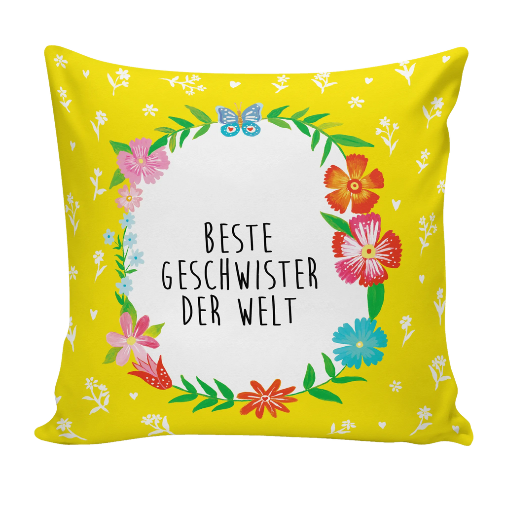 Cushion Geschwister 40 x 40, cushion, fluffy, pillow case, bed, sofa, settee, bedroom, Pillow, 40x40, couch, pad, pillows, soft, Flowers Love Flower