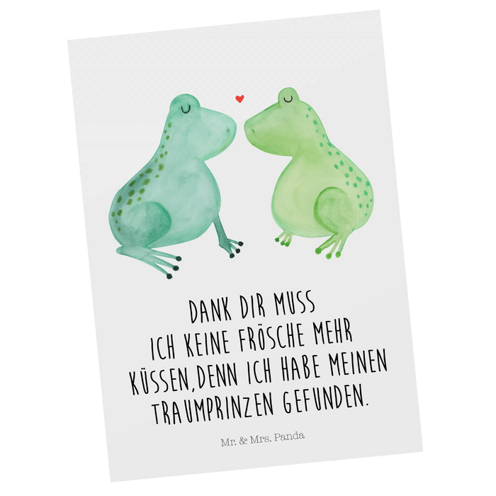 Postkarte Frosch Liebe