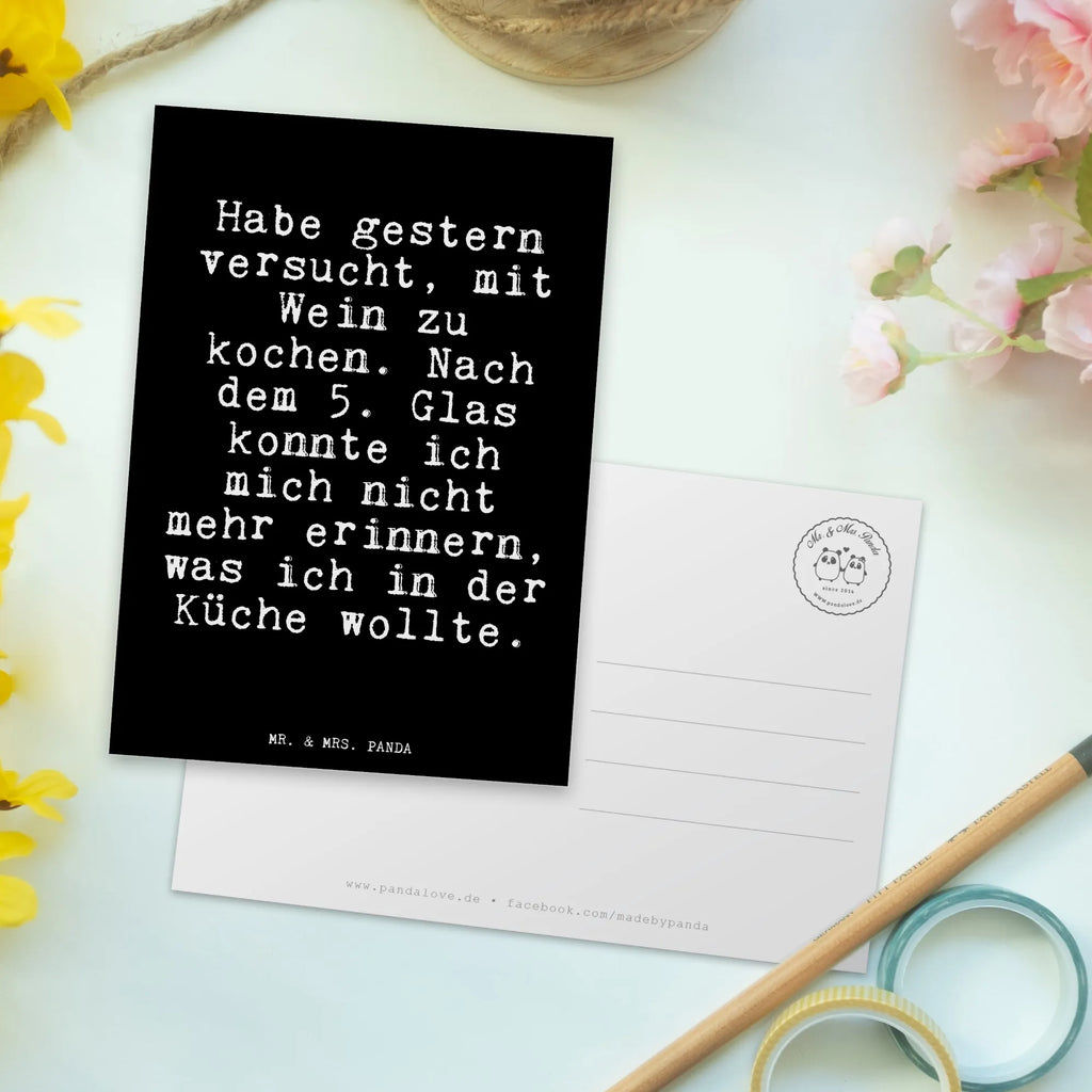 Postcard Habe gestern versucht, mit... invitation card, gift card, gift, postcards, invitation, letter, paper, card, Postcard, saying, sayings, funny, wisdom, quotes, Glizzer Spell Proverbs Wisdom Quotes Funny Wisdom Words