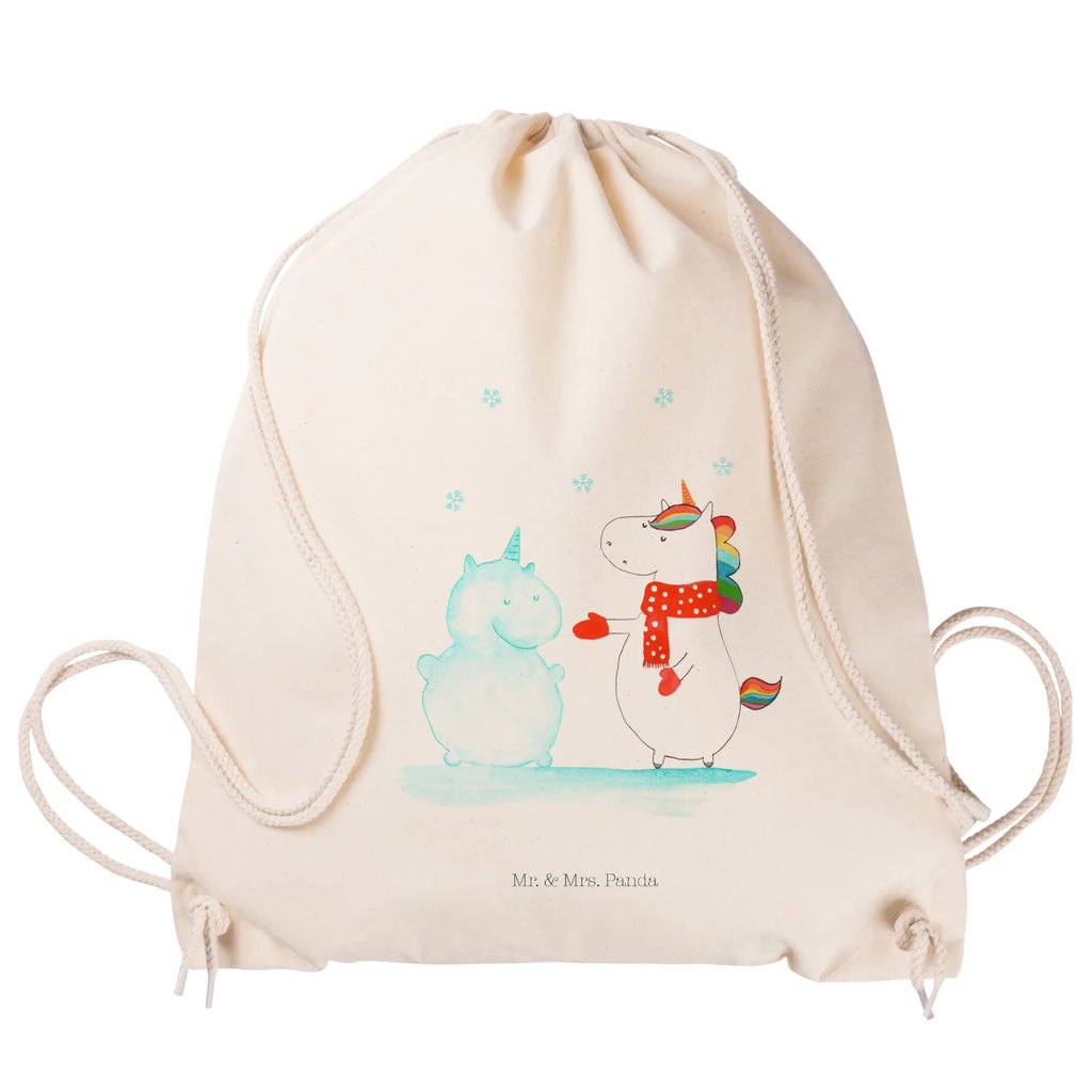 Drawstring bag unicorn snowman hipster, sports bag, gym bag, bag, jute bag, carrier bag, unicorn, unicorns, Cake, present, Cap, Gloves, Winter, Christmas Motif, Christmas, Snow, Snowman, Cold, X-Mas, Unicorn, winter gift