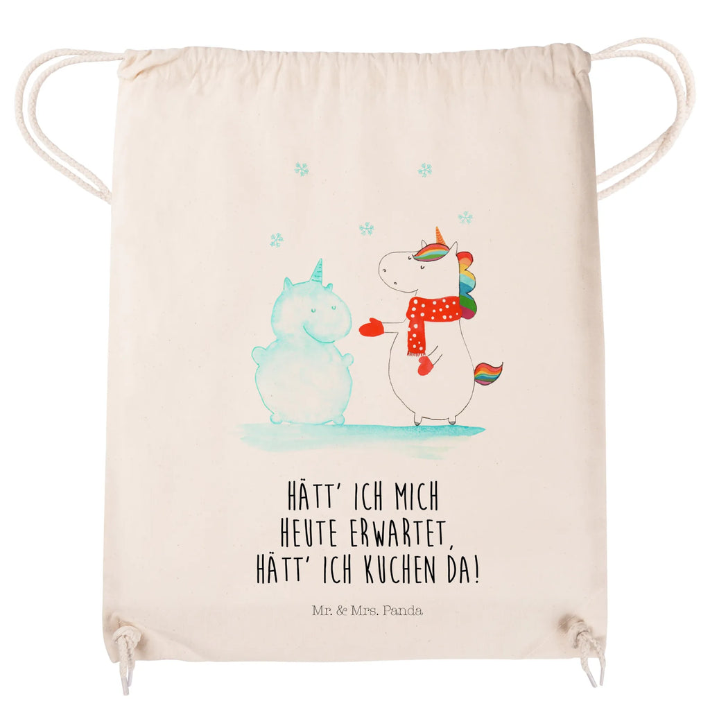 Drawstring bag unicorn snowman hipster, sports bag, gym bag, bag, jute bag, carrier bag, unicorn, unicorns, Cake, present, Cap, Gloves, Winter, Christmas Motif, Christmas, Snow, Snowman, Cold, X-Mas, Unicorn, winter gift