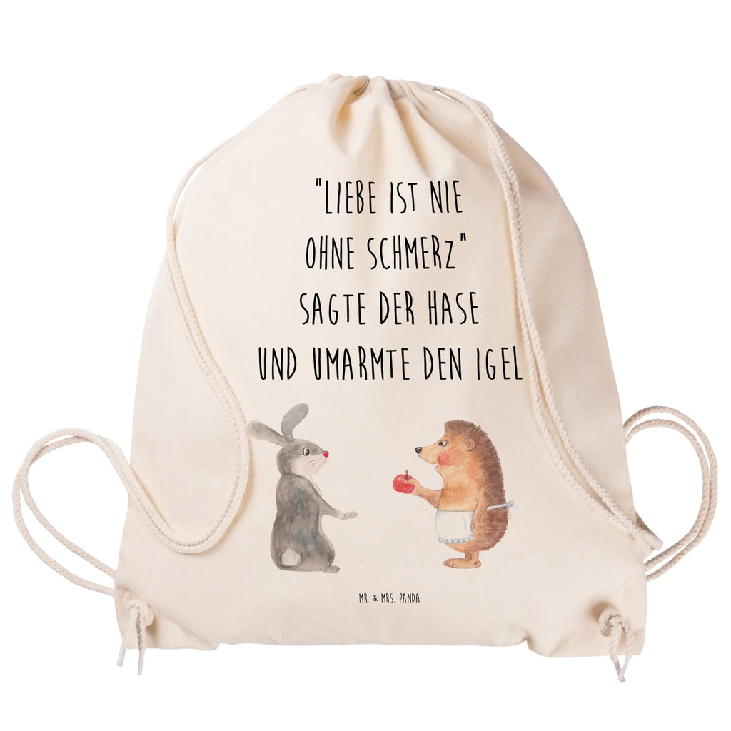 Drawstring bag Hare Hedgehog hipster, sports bag, gym bag, carrier bag, jute bag, bag, small animals, cute, funny, cute animal motives, hand drawn, small world, funny sayings, good mood, happy, gifts, gift ideas, special gifts, animal lover, card, love saying, hare, lovesickness gift, romantic saying, consolation, heartache, Hedgehog, pain of separation, Hedgehog and hare