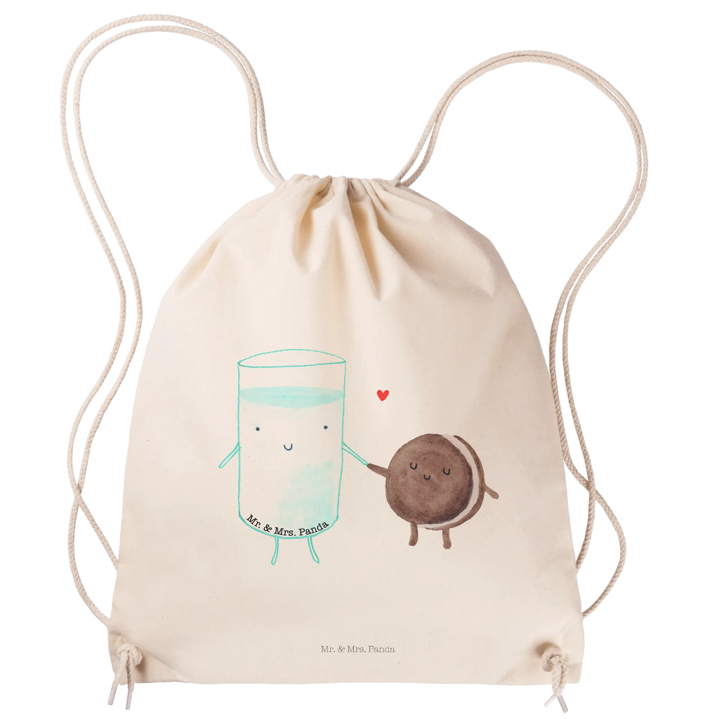Drawstring bag milk biscuit jute bag, carrier bag, sports bag, bag, gym bag, hipster, small animals, cute, funny, cute animal motives, hand drawn, small world, funny sayings, good mood, happy, gifts, gift ideas, special gifts, animal lover, card, cookies, perfect couple, motif sweet, coffee, cookie, romantic, invitation breakfast, Milk, milk, biscuit