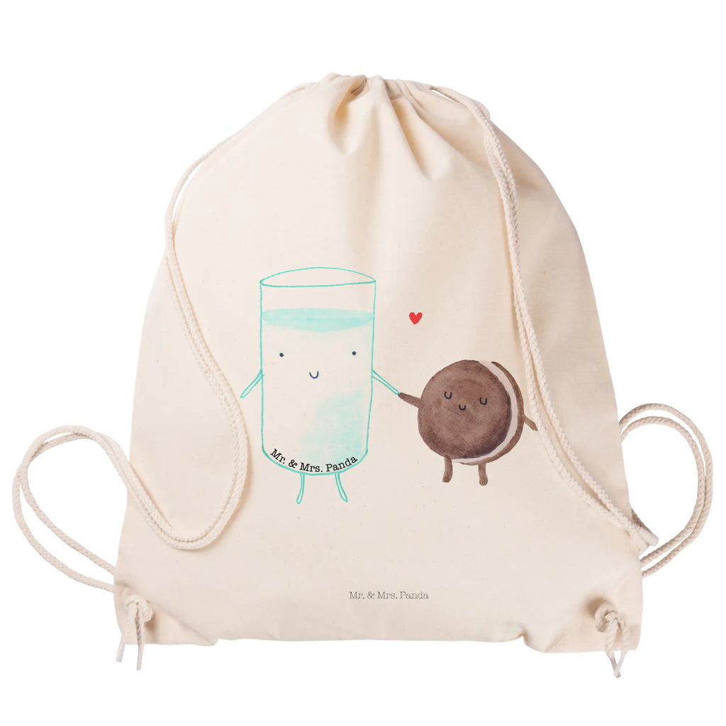 Drawstring bag milk biscuit jute bag, carrier bag, sports bag, bag, gym bag, hipster, small animals, cute, funny, cute animal motives, hand drawn, small world, funny sayings, good mood, happy, gifts, gift ideas, special gifts, animal lover, card, cookies, perfect couple, motif sweet, coffee, cookie, romantic, invitation breakfast, Milk, milk, biscuit