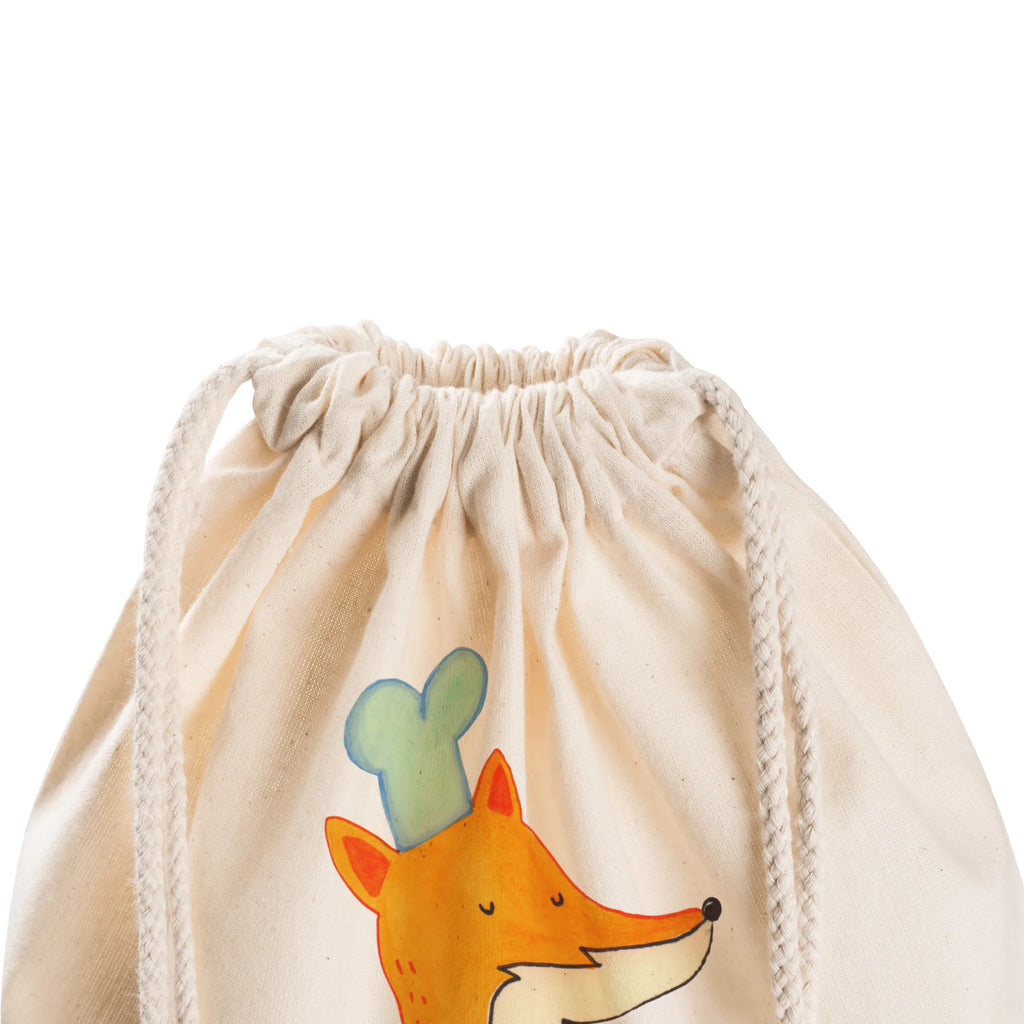 Drawstring bag Fox A cook gym bag, hipster, sports bag, carrier bag, jute bag, bag, fox, foxes, forest wildlife, clever as a fox, animal lover, Chefs, funny, Kitchen slogan, Kitchen decoration, Fox, Party slogan, Baker, Cook gift, Slogan funny