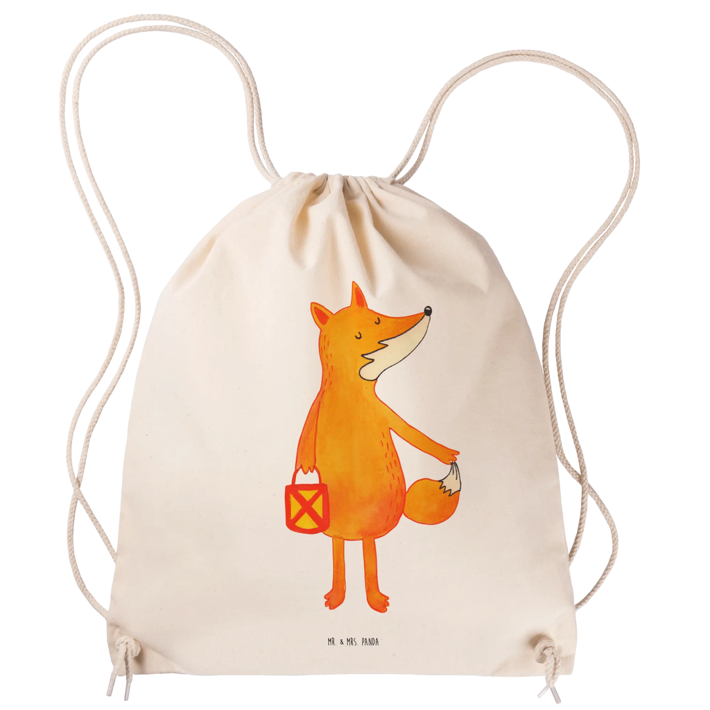 Drawstring bag Fox Lantern jute bag, gym bag, hipster, sports bag, bag, carrier bag, fox, foxes, forest wildlife, clever as a fox, animal lover, Caesar Otto Hugo Flaischlen, Saint Martin, Lantern, Lovesickness Spell, Fox, Spell comforting, Foxes, Lantern parade, Cheer up