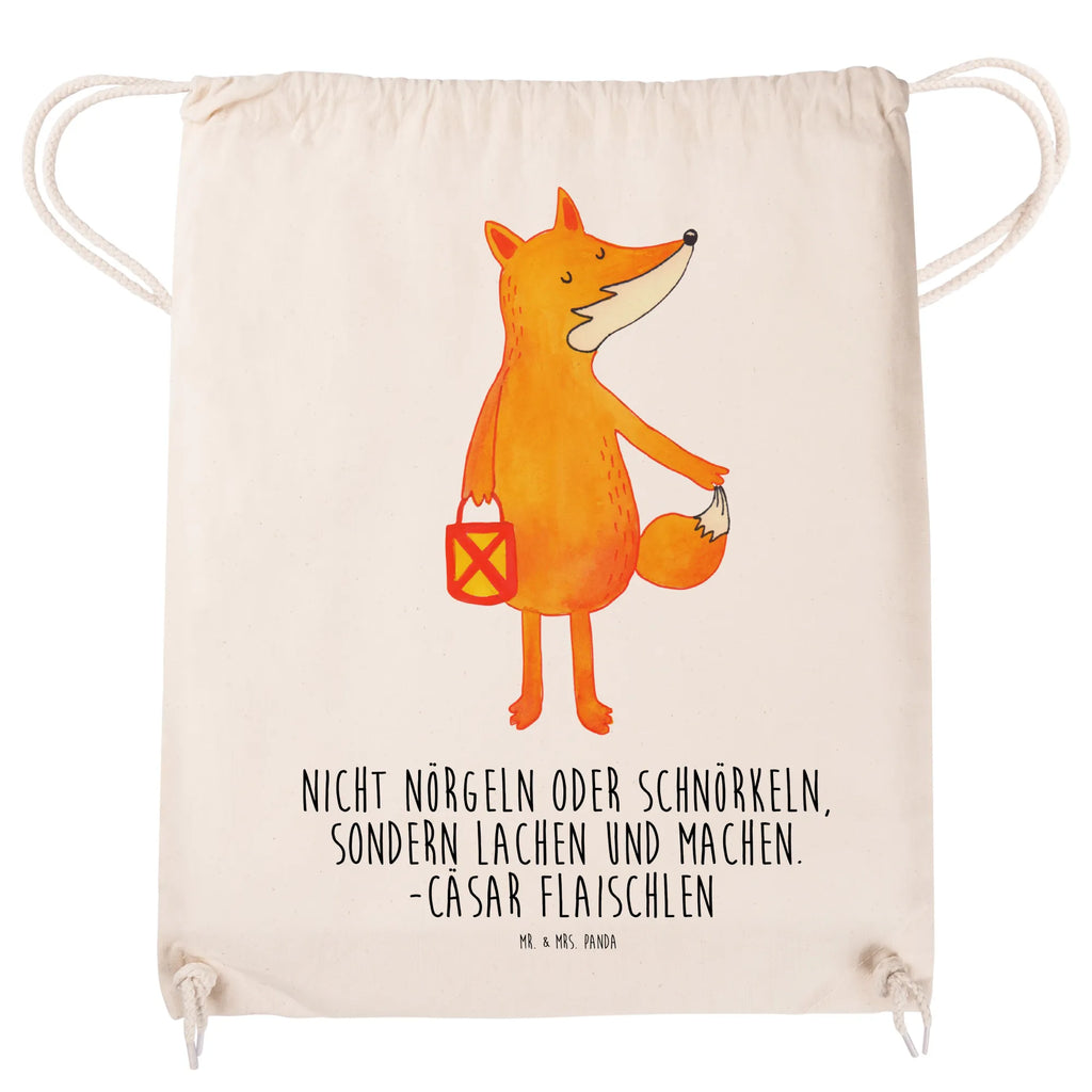 Drawstring bag Fox Lantern jute bag, gym bag, hipster, sports bag, bag, carrier bag, fox, foxes, forest wildlife, clever as a fox, animal lover, Caesar Otto Hugo Flaischlen, Saint Martin, Lantern, Lovesickness Spell, Fox, Spell comforting, Foxes, Lantern parade, Cheer up