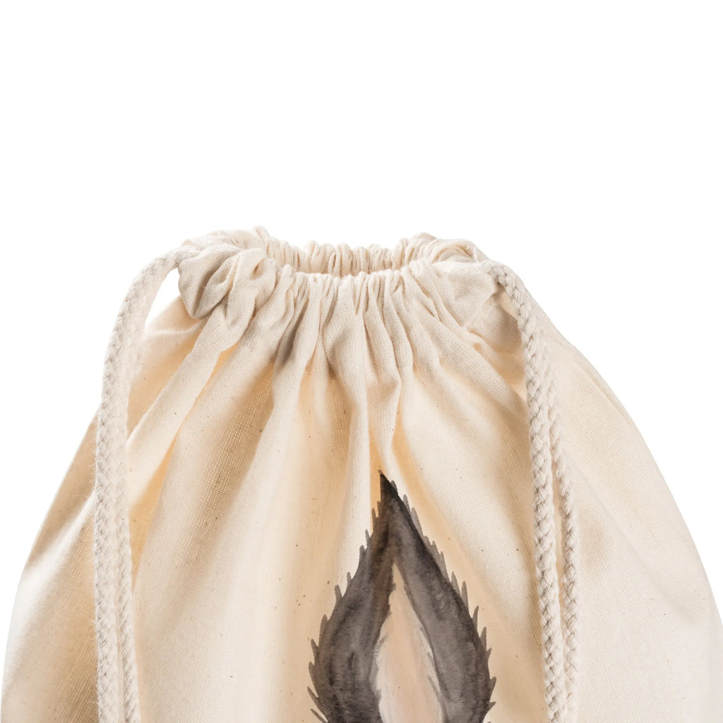 Drawstring bag skunk attack gym bag, carrier bag, jute bag, sports bag, bag, hipster, Skunk, predator, threatening, stinker, skunk, angry, wild animal, stinky