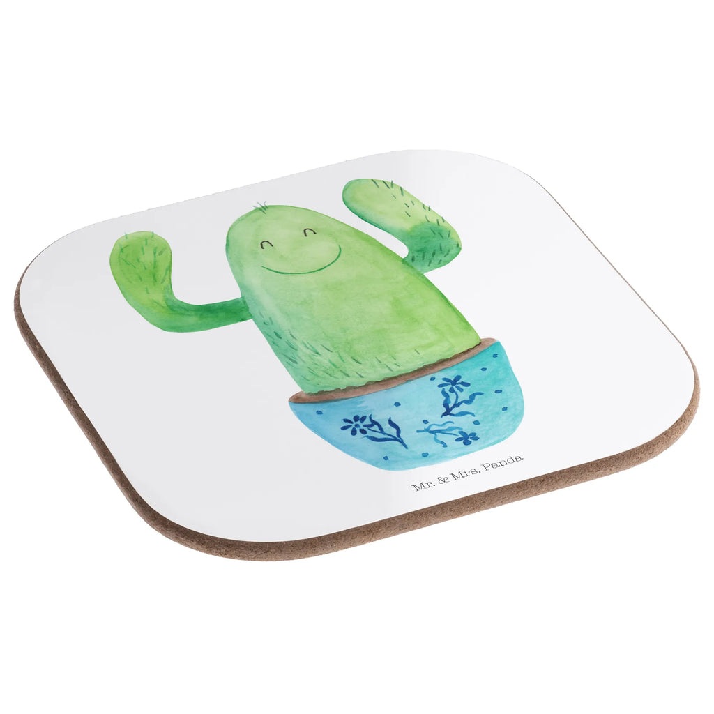 Square coaster cactus happy party, breakfast, gift, Coasters, glass coasters, gifts, presents, cactus, cactuses, plants, cactus plant, small green cactus, office life, friend, family, colleague, education, motivation, child protection, office, new start, funny, cacti, saying, mother