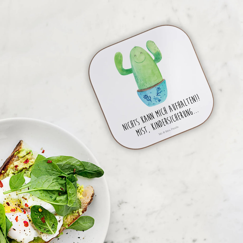 Square coaster cactus happy party, breakfast, gift, Coasters, glass coasters, gifts, presents, cactus, cactuses, plants, cactus plant, small green cactus, office life, friend, family, colleague, education, motivation, child protection, office, new start, funny, cacti, saying, mother