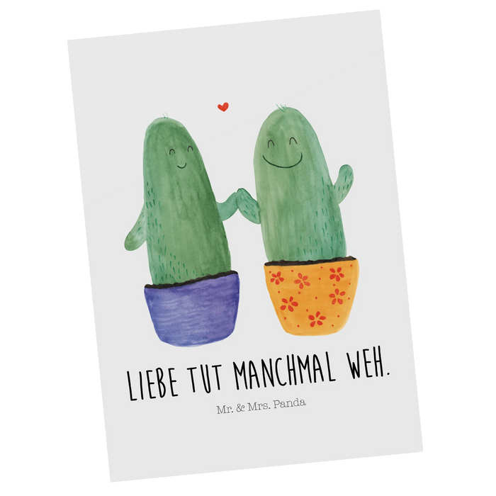 Postkarte Kaktus Liebe