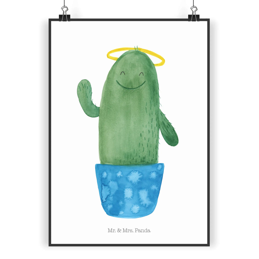 Poster Kaktus Heilig Designposter, wanddeko, grafikposter, Kunstdruck, kunstposter, kunstdruck poster, kunst für die wand, Bild, Wanddeko Bild, Plakat, Wandschmuck, Wanddekoration, Wandbild, drucke, Poster, wanddruck, Wandposter, wandkunst, Mr. & Mrs. Panda Poster, Bild für Wand, Deko Bild, Posterdruck, Kaktus, Kakteen, Bruder, Frech, Schwester, Freundin, Kind, Lustig, Eltern, Schwestern, Heiligenschein, Familie