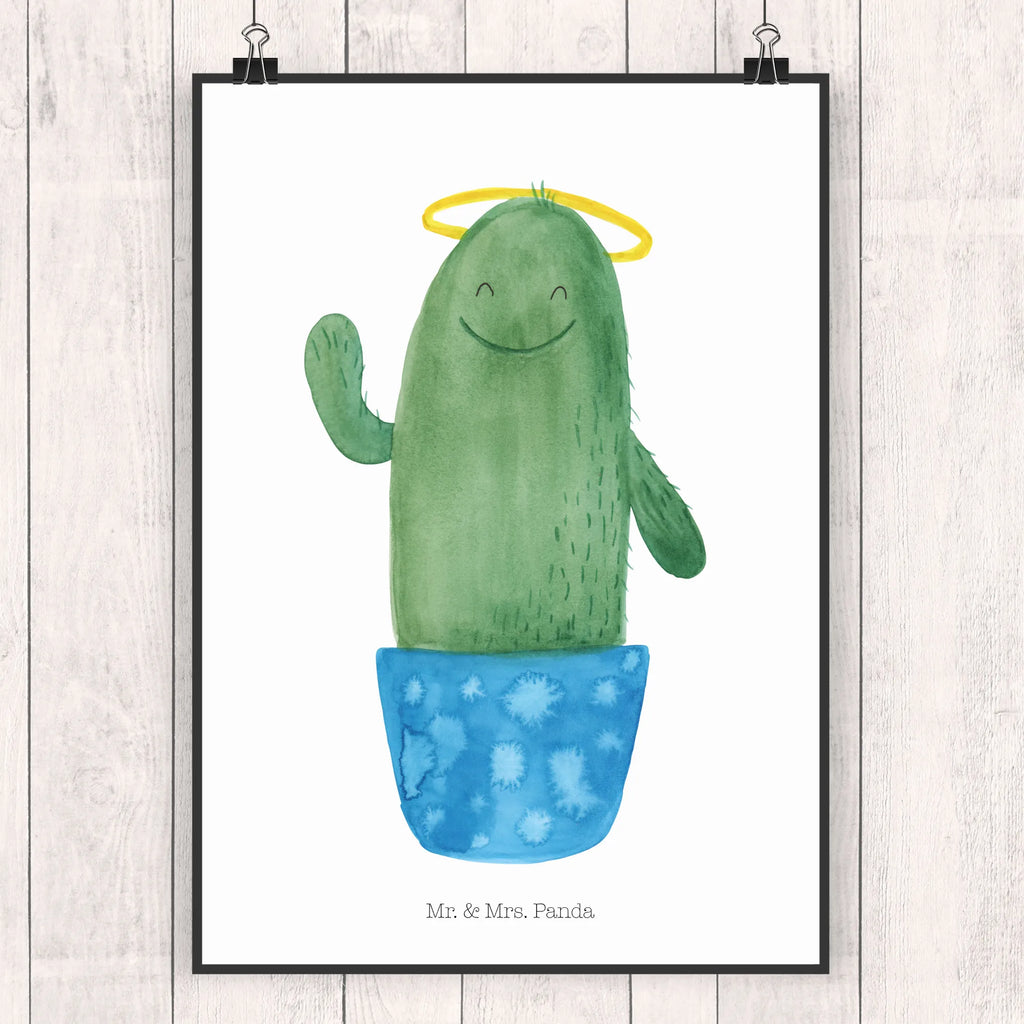 Poster Kaktus Heilig Designposter, wanddeko, grafikposter, Kunstdruck, kunstposter, kunstdruck poster, kunst für die wand, Bild, Wanddeko Bild, Plakat, Wandschmuck, Wanddekoration, Wandbild, drucke, Poster, wanddruck, Wandposter, wandkunst, Mr. & Mrs. Panda Poster, Bild für Wand, Deko Bild, Posterdruck, Kaktus, Kakteen, Bruder, Frech, Schwester, Freundin, Kind, Lustig, Eltern, Schwestern, Heiligenschein, Familie