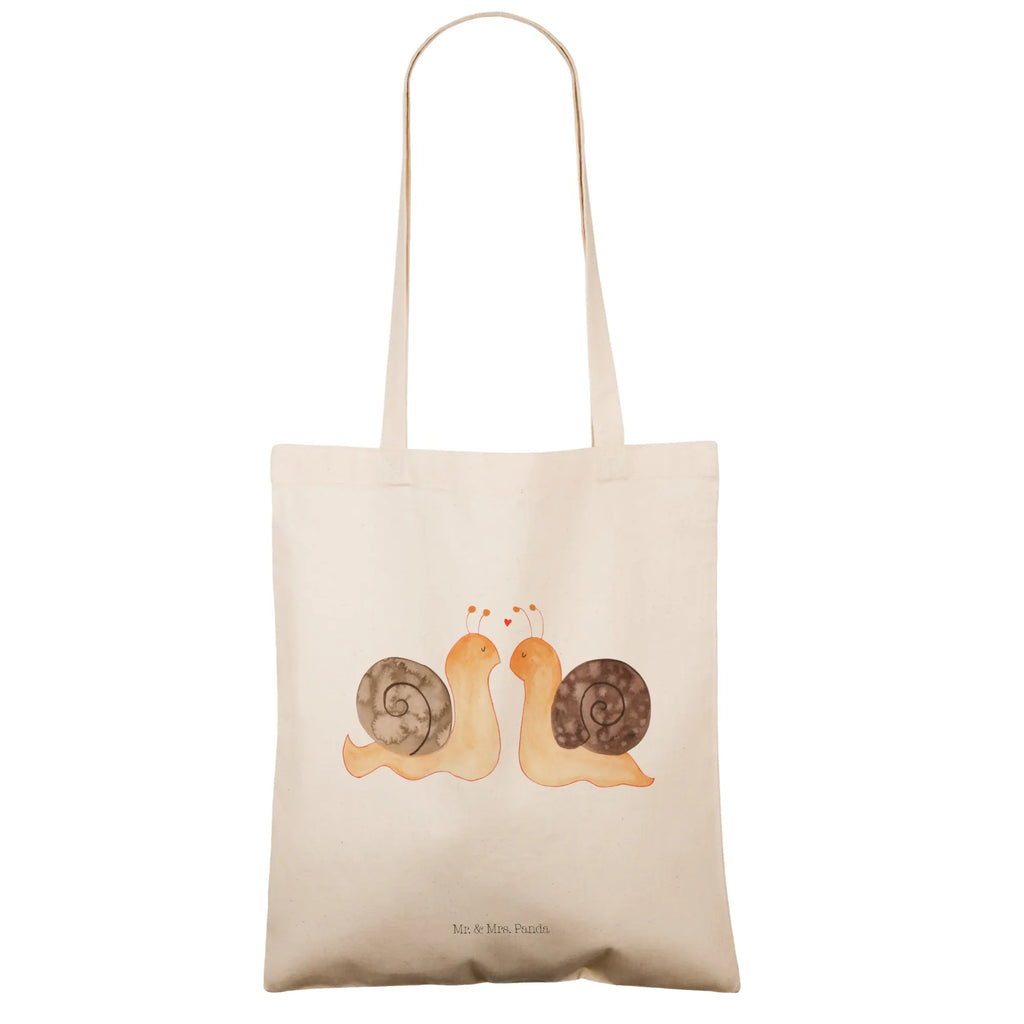 Tote bag Snails in love Strandtasche, Laptoptasche, Tragetasche, Schultertasche, Tasche, Beuteltasche, Umhängetasche, Jutetasche, Einkaufstasche, Badetasche, Stofftasche, Stoffbeutel, Einkaufstüte, Shopper, Beutel, Jutebeutel, Liebe, Partner, Freund, Freundin, Ehemann, Ehefrau, Heiraten, Verlobung, Heiratsantrag, Liebesgeschenk, Jahrestag, Hocheitstag