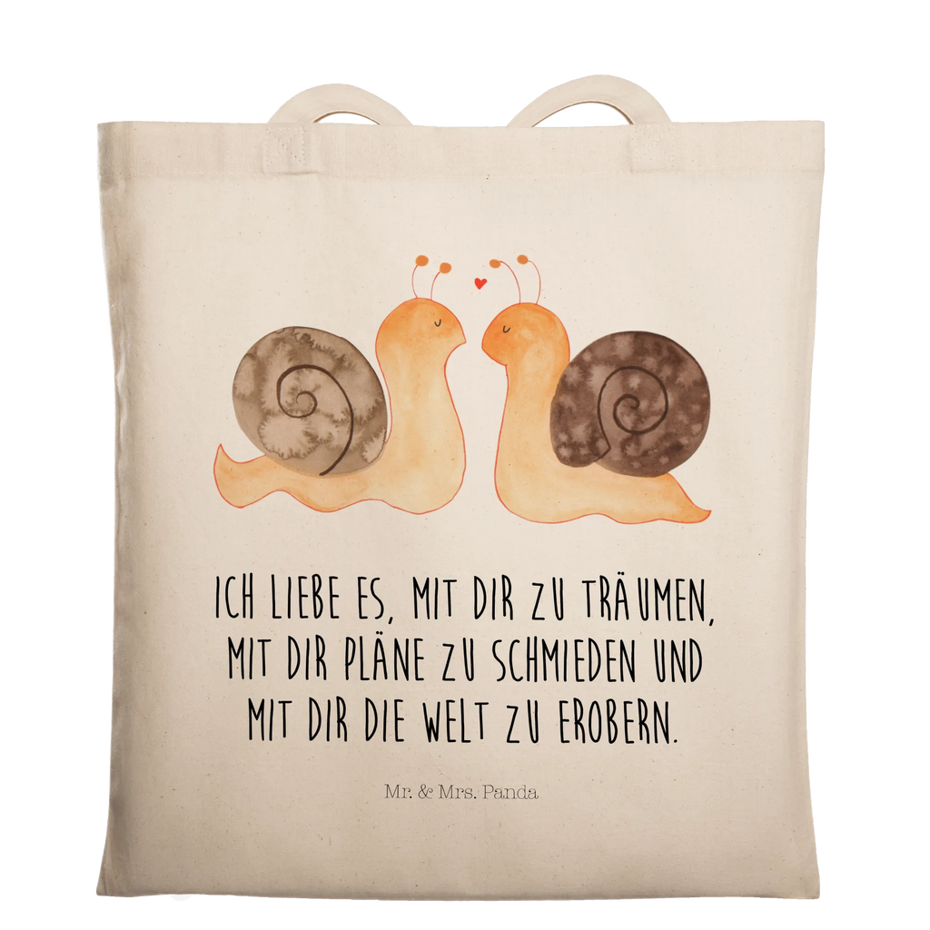 Tote bag Snails in love Strandtasche, Laptoptasche, Tragetasche, Schultertasche, Tasche, Beuteltasche, Umhängetasche, Jutetasche, Einkaufstasche, Badetasche, Stofftasche, Stoffbeutel, Einkaufstüte, Shopper, Beutel, Jutebeutel, Liebe, Partner, Freund, Freundin, Ehemann, Ehefrau, Heiraten, Verlobung, Heiratsantrag, Liebesgeschenk, Jahrestag, Hocheitstag