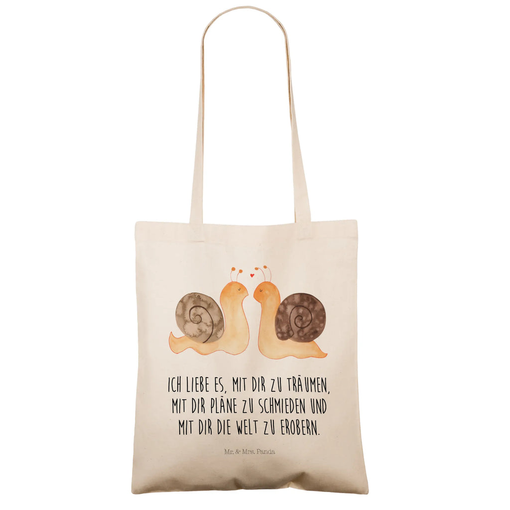 Tote bag Snails in love Strandtasche, Laptoptasche, Tragetasche, Schultertasche, Tasche, Beuteltasche, Umhängetasche, Jutetasche, Einkaufstasche, Badetasche, Stofftasche, Stoffbeutel, Einkaufstüte, Shopper, Beutel, Jutebeutel, Liebe, Partner, Freund, Freundin, Ehemann, Ehefrau, Heiraten, Verlobung, Heiratsantrag, Liebesgeschenk, Jahrestag, Hocheitstag