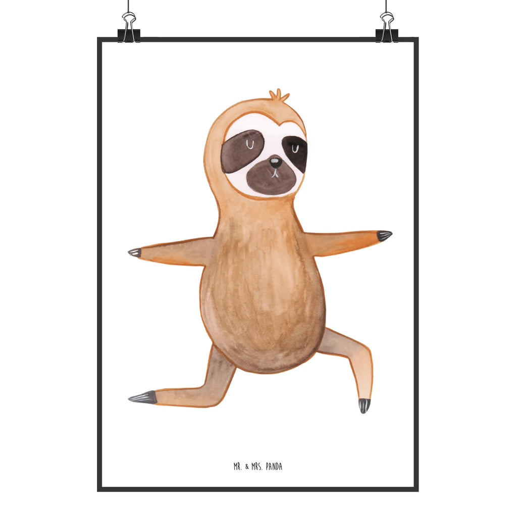 Poster sloth yoga Bild, Raumdekoration, Wandposter, Designposter, Kinderposter, Posterdruck, Wanddekoration, Wanddeko, Küchenposter, Wanddeko Bild, Poster, Kunstdruck, Mr. & Mrs. Panda Poster, Handgemaltes Poster, Faultier, Faultier Geschenk, Faultier Deko, Faultiere, Atmung, Krieger, Yoga, Yogaübungen, faul, Lieblingstier, Namaste, Gelassenheit, Entspannung, Meditation