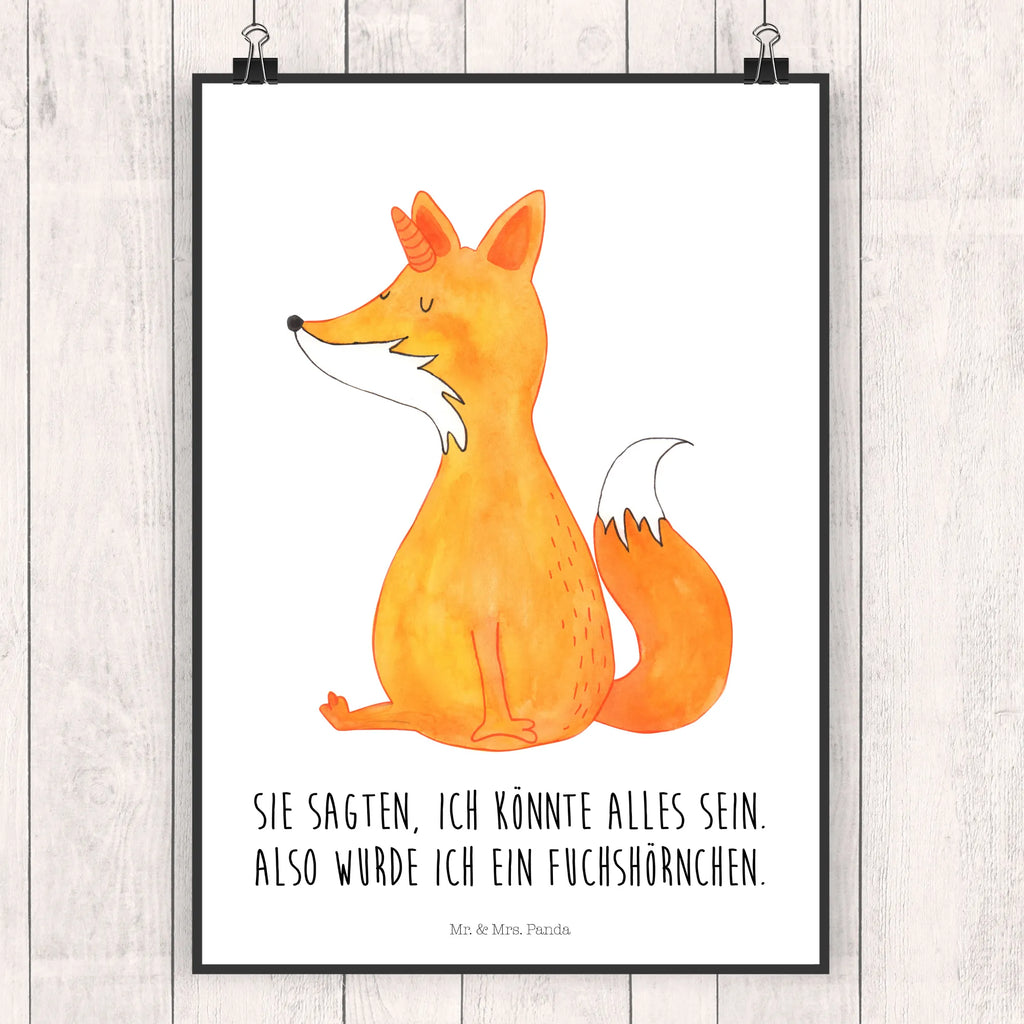 Poster unicorn Wish Kunstdruck, Bild, Raumdekoration, Mr. & Mrs. Panda Poster, Wanddekoration, Poster, Handgemaltes Poster, Küchenposter, Designposter, Wanddeko, Posterdruck, Wandposter, Kinderposter, Wanddeko Bild, Einhorn, Einhörner, Einhorn Deko, Unicorn, Fuchshörnchen, Foxycorn, Fuchshorn, Fuchs, Füchse, Unicorns