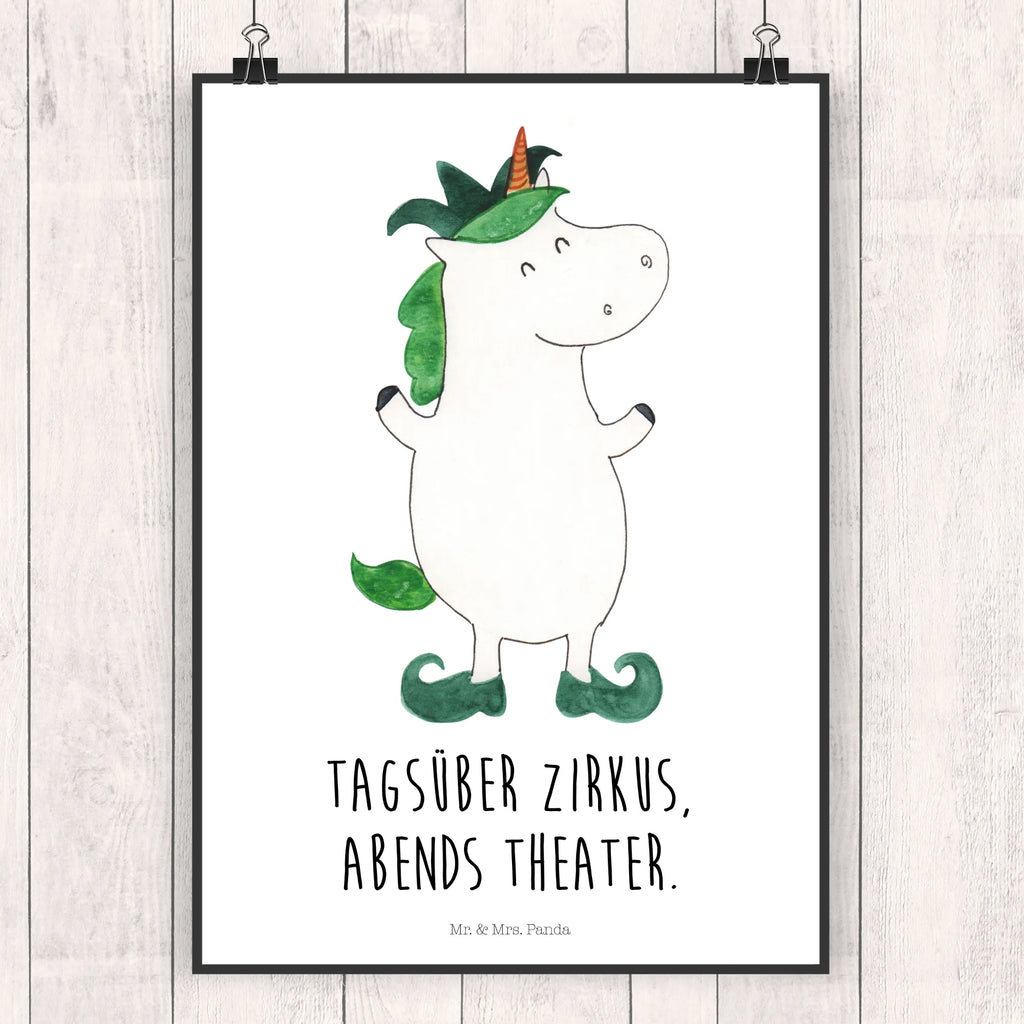 Poster unicorn joker Mr. & Mrs. Panda Poster, Wandschmuck, wandkunst, grafikposter, kunstdruck poster, Bild, Poster, Designposter, Deko Bild, Wanddeko Bild, Kunstdruck, wanddruck, drucke, Wandposter, Wanddekoration, kunst für die wand, Plakat, Posterdruck, Bild für Wand, kunstposter, wanddeko, Wandbild, Einhorn Deko, Einhörner, Einhorn, Unicorn, Mittelalter, Kasper, Gaukler, Hofnarr