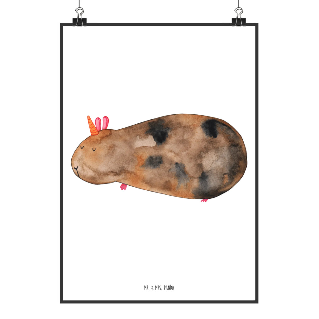 Poster unicorn Guinea pig Wandposter, Kunstdruck, Wanddeko, Raumdekoration, Handgemaltes Poster, Wanddekoration, Küchenposter, Posterdruck, Poster, Wanddeko Bild, Kinderposter, Bild, Designposter, Mr. & Mrs. Panda Poster, Einhorn, Einhörner, Einhorn Deko, Unicorn, Meericorn, Meerhörnchen, Meerschweinchen, Meerschwein