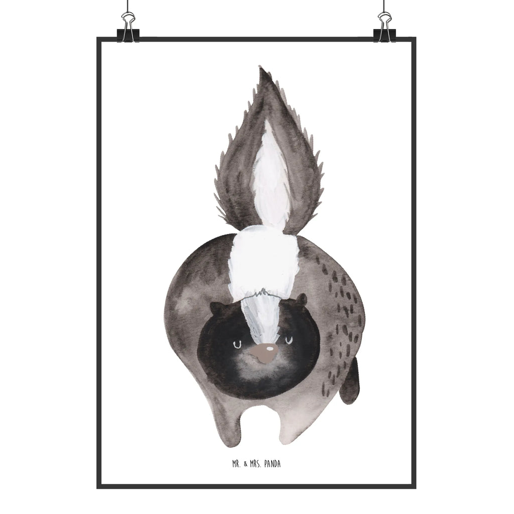 Poster skunk attack Wanddekoration, Kinderposter, Poster, Wanddeko, Küchenposter, Designposter, Handgemaltes Poster, Wandposter, Mr. & Mrs. Panda Poster, Wanddeko Bild, Bild, Posterdruck, Kunstdruck, Raumdekoration, Stinktier, Skunk, Drohung, Stinki, Wildtier, Raubtier, wütend, Stinker