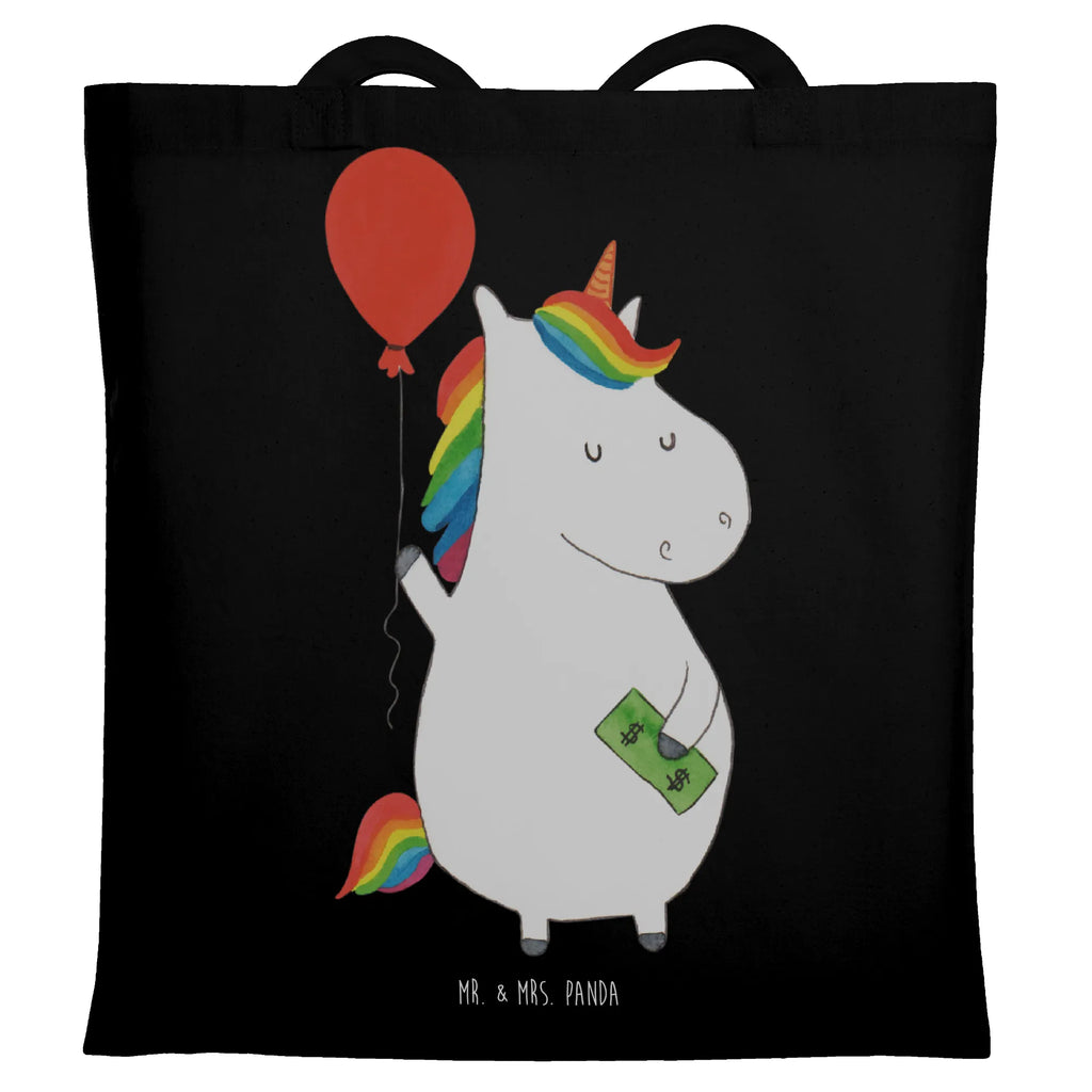 Torba Jednorożec Balon Beutel, Einkaufstasche, Schultertasche, Stofftasche, Umhängetasche, Beuteltasche, Strandtasche, Tasche, Einkaufstüte, Shopper, Tragetasche, Laptoptasche, Jutetasche, Badetasche, Stoffbeutel, Jutebeutel, Einhorn, Einhörner, Einhorn Deko, Unicorn, Geschenk, Luftballon, Geld, Lebenslust, Freude, Freundin