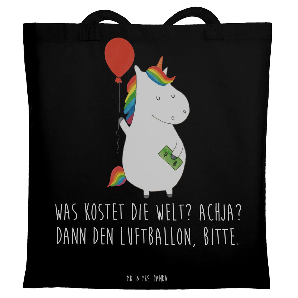 Torba Jednorożec Balon Beutel, Einkaufstasche, Schultertasche, Stofftasche, Umhängetasche, Beuteltasche, Strandtasche, Tasche, Einkaufstüte, Shopper, Tragetasche, Laptoptasche, Jutetasche, Badetasche, Stoffbeutel, Jutebeutel, Einhorn, Einhörner, Einhorn Deko, Unicorn, Geschenk, Luftballon, Geld, Lebenslust, Freude, Freundin