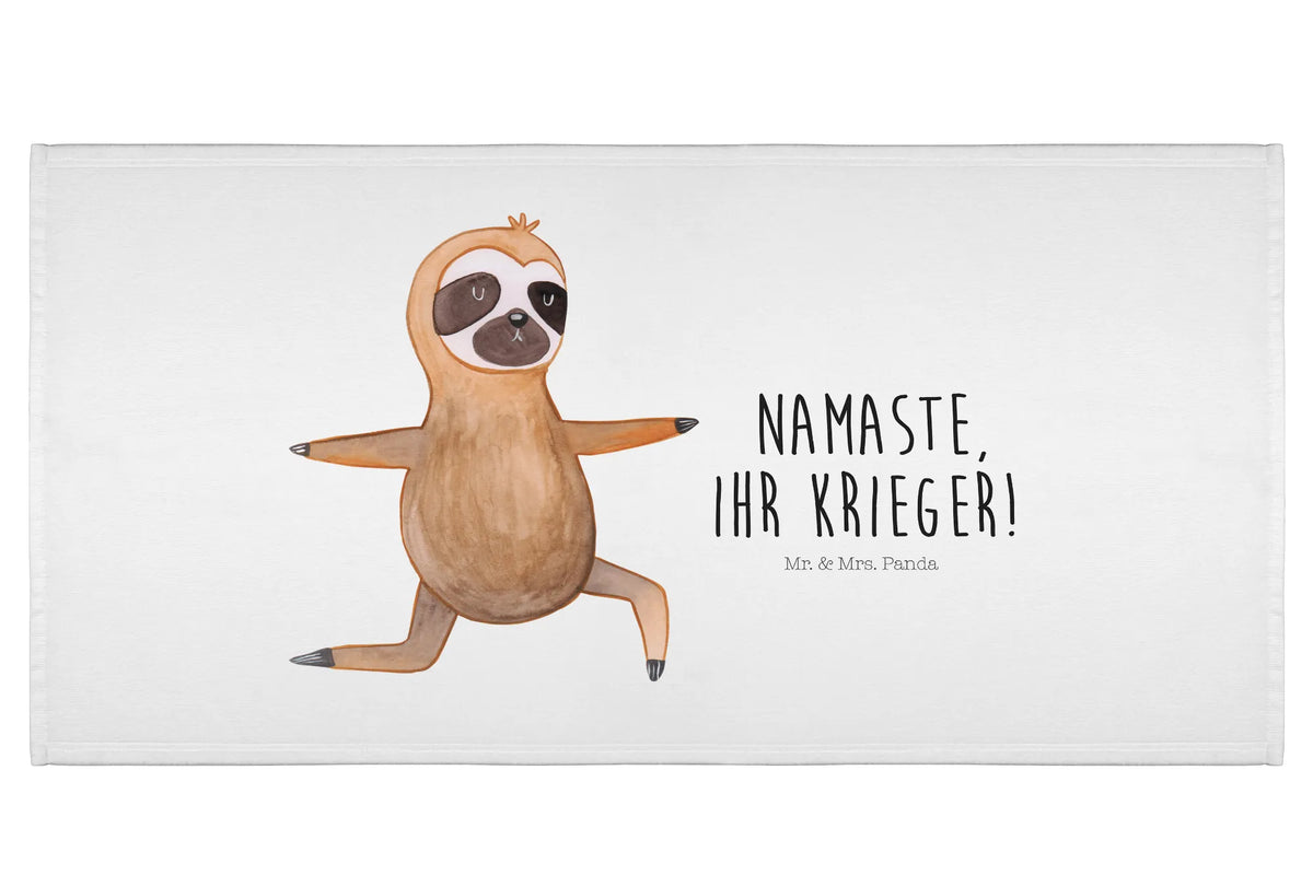 Hand towel sloth yoga trend animal, warrior, yoga exercises, favorite animal, lazy