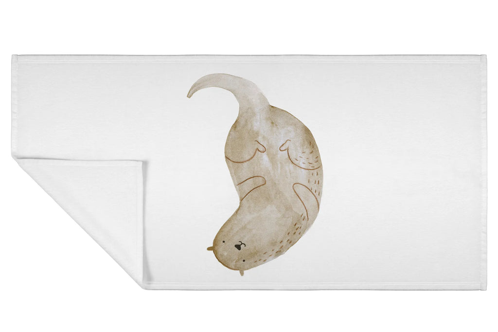 Hand towel otter upside down children, baby, big, bath towel, towels, Towel, bathroom, otter, marten, sea otter, European otter, water mammal, aquatic animal, baby otter, predator, water, otter gifts, animal lover, gift ideas for animal lovers, animal, mammal, water animal, gifts for people in love, Otter Sea Otter Lake Otter