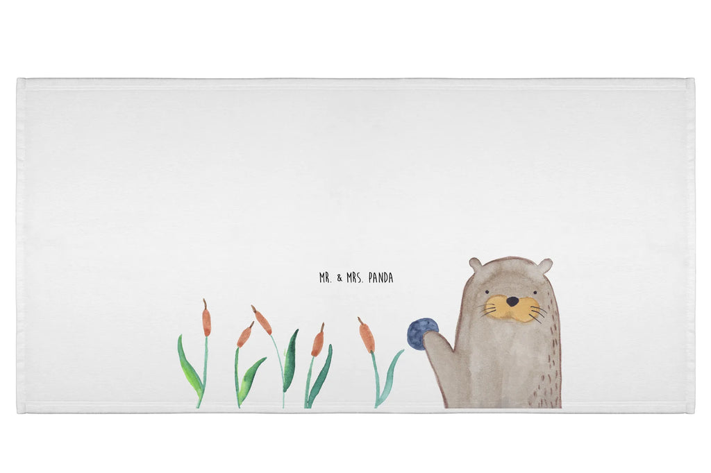 Hand towel otter Stone bathroom, big, bath towel, Towel, children, baby, towels, otter, marten, sea otter, European otter, water mammal, aquatic animal, baby otter, predator, water, otter gifts, animal lover, gift ideas for animal lovers, animal, mammal, water animal, gifts for people in love, Otter Sea Otter Lake Otter