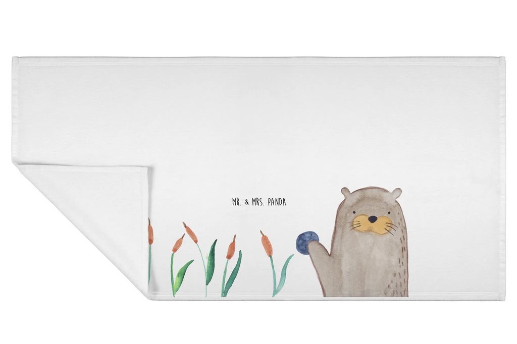 Hand towel otter Stone bathroom, big, bath towel, Towel, children, baby, towels, otter, marten, sea otter, European otter, water mammal, aquatic animal, baby otter, predator, water, otter gifts, animal lover, gift ideas for animal lovers, animal, mammal, water animal, gifts for people in love, Otter Sea Otter Lake Otter