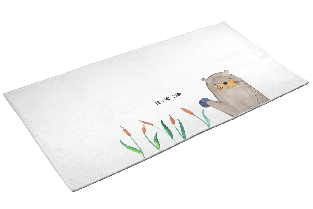 Hand towel otter Stone bathroom, big, bath towel, Towel, children, baby, towels, otter, marten, sea otter, European otter, water mammal, aquatic animal, baby otter, predator, water, otter gifts, animal lover, gift ideas for animal lovers, animal, mammal, water animal, gifts for people in love, Otter Sea Otter Lake Otter