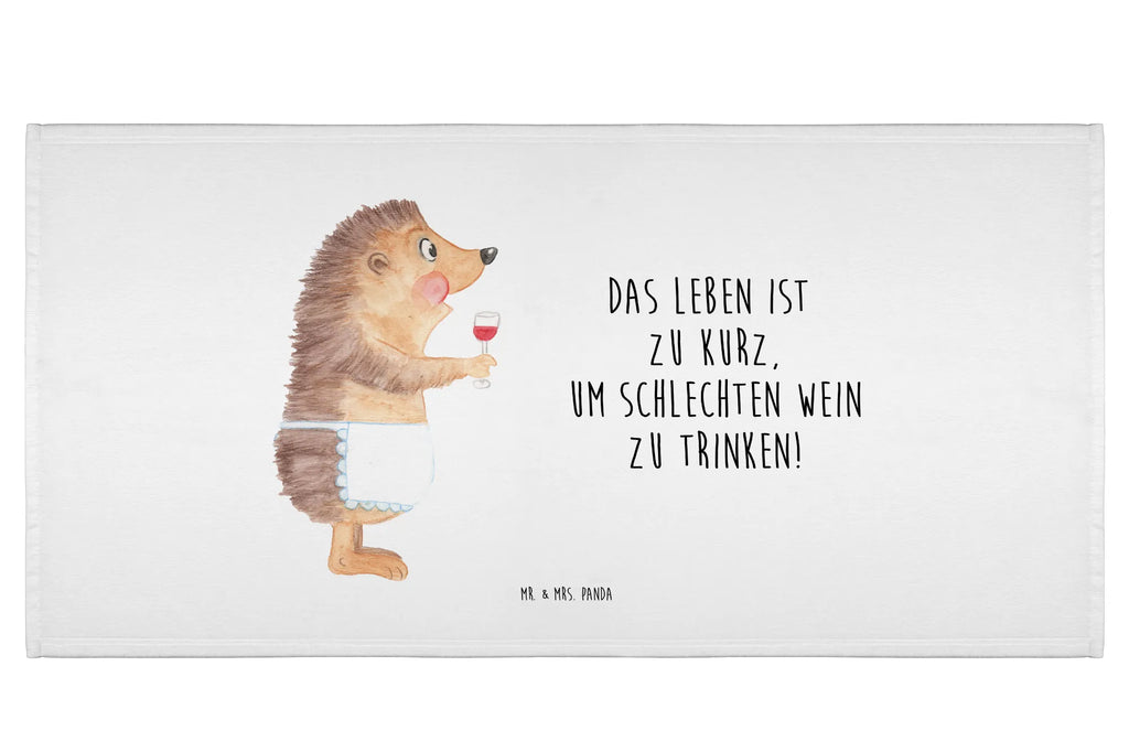 Hand towel Hedgehog wine Towel, bath towel, baby, towels, bathroom, big, children, small animals, cute, funny, cute animal motives, hand drawn, small world, funny sayings, good mood, happy, gifts, gift ideas, special gifts, animal lover, card, hedgehog, wine saying, drinking wine, gift wine drinker, wine decoration, gift wine lover, white wine, wine glass, red wine