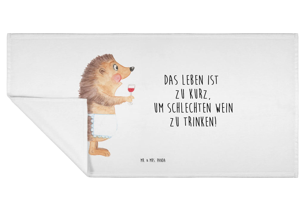 Hand towel Hedgehog wine Towel, bath towel, baby, towels, bathroom, big, children, small animals, cute, funny, cute animal motives, hand drawn, small world, funny sayings, good mood, happy, gifts, gift ideas, special gifts, animal lover, card, hedgehog, wine saying, drinking wine, gift wine drinker, wine decoration, gift wine lover, white wine, wine glass, red wine